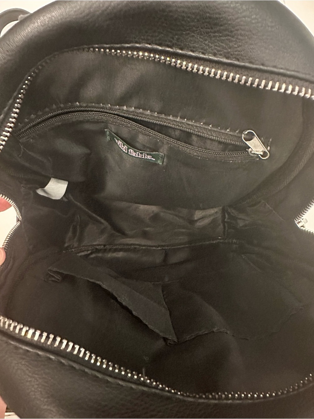 wild fable Black Mini Backpack with Zipper Pocket - Picture 4 of 4